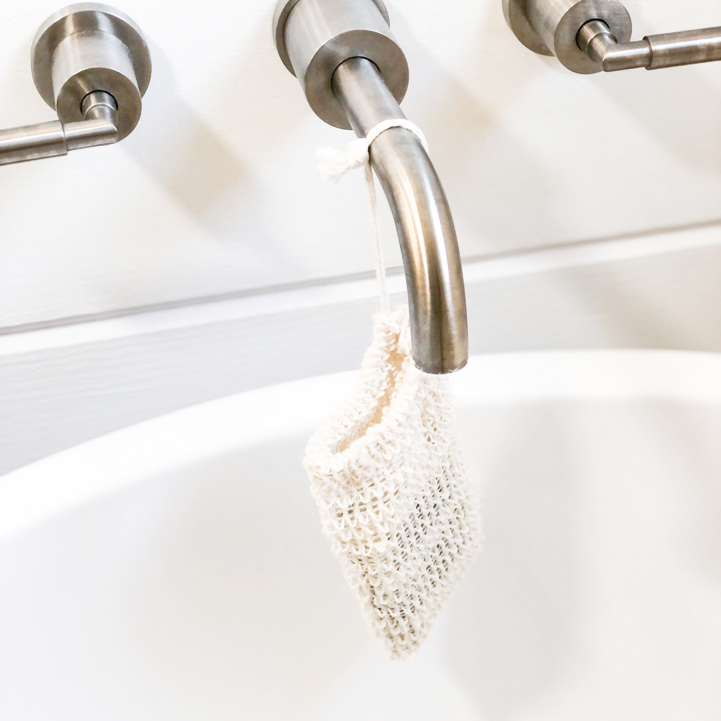 Natural sisal soap saver pouch