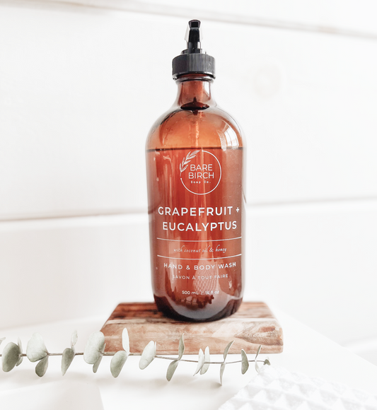 Natural Grapefruit + Eucalyptus Hand and Body Wash